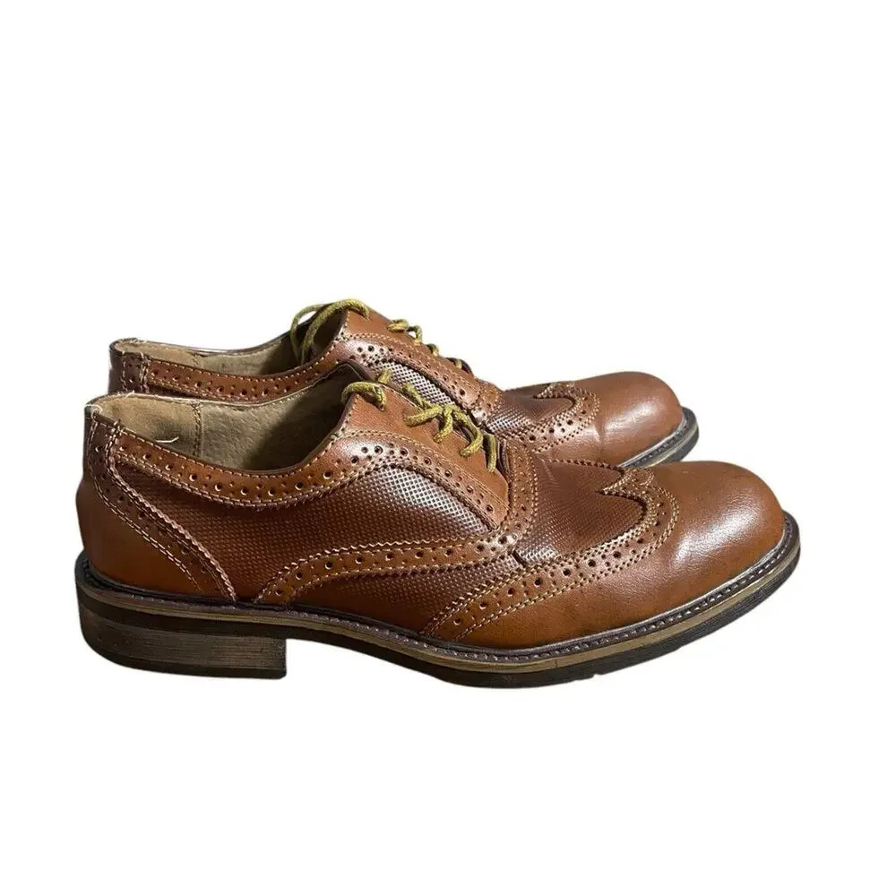Steven Madden Mens 9 Shoes Leather Oxford‎ M-Zane Wedding  Formal Corporate Work